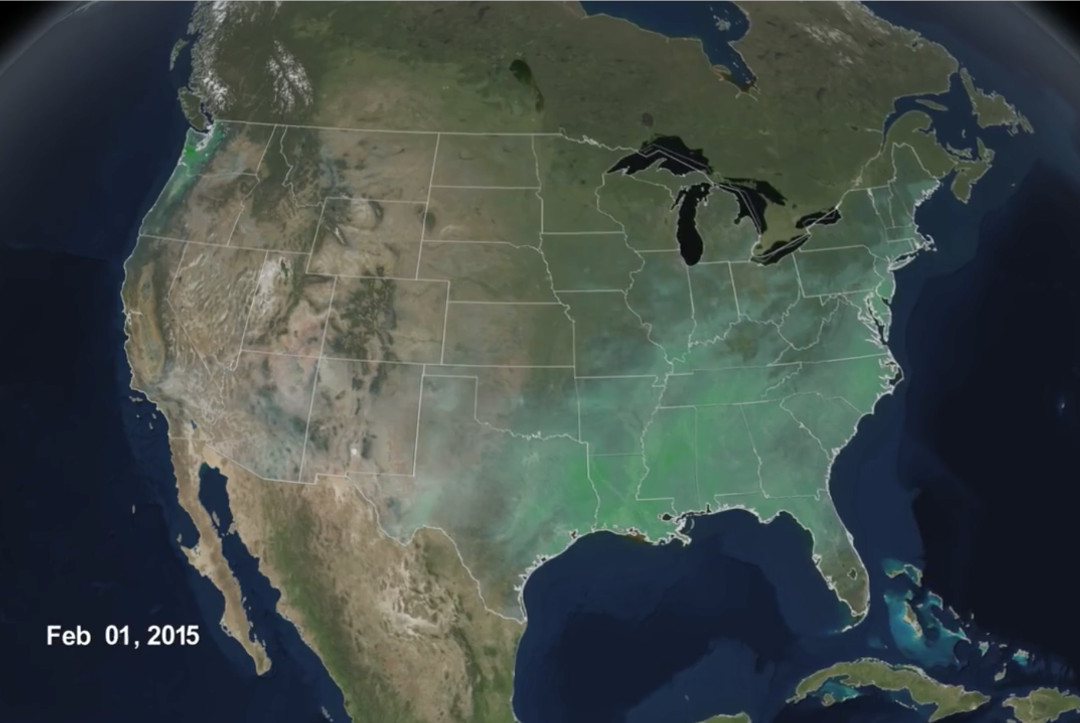 Video ‘Rainfall Accumulation Across the United States (2/1/2015)